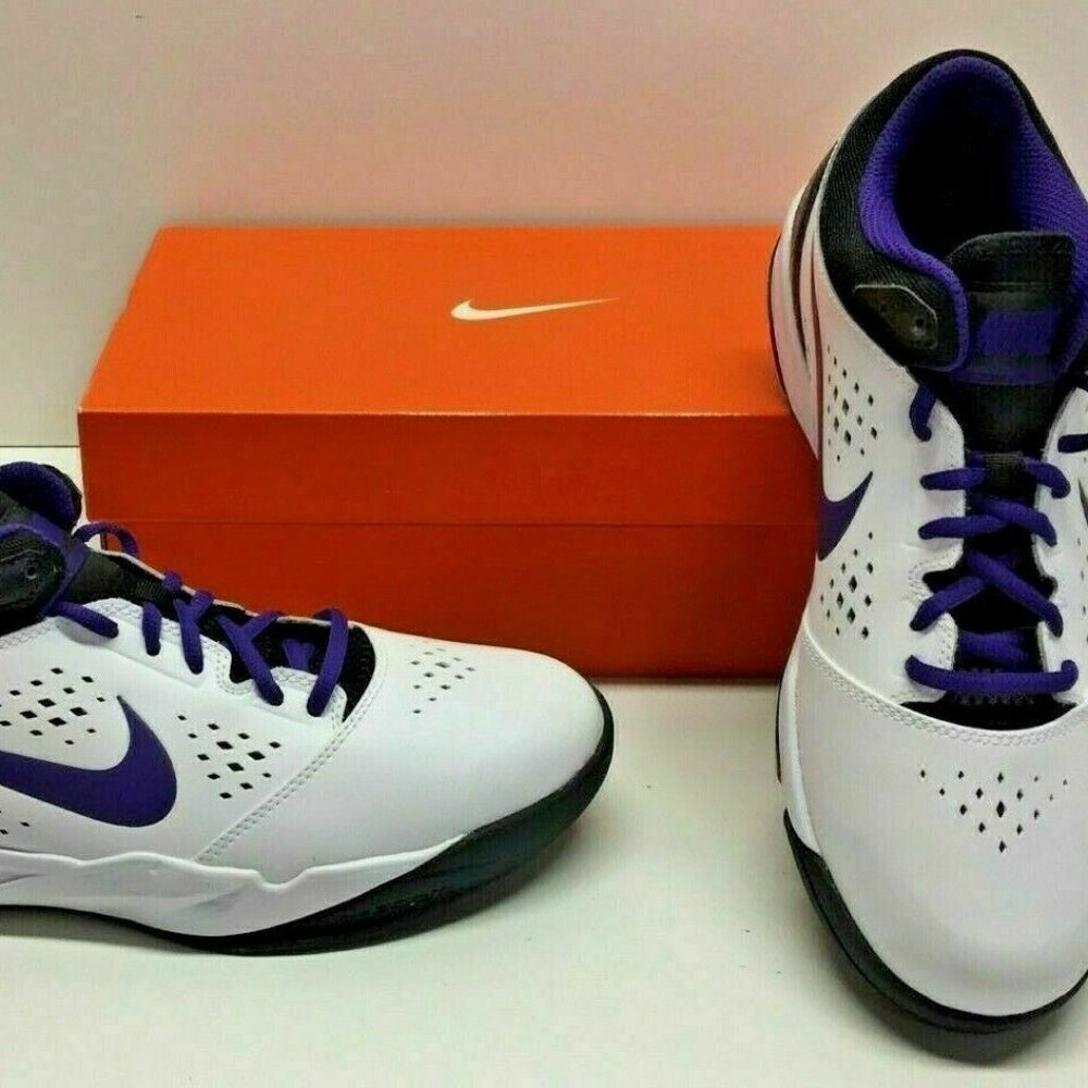 Nike Zoom Attero 555036 White Purple Shoes 10.5